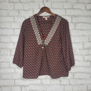 Forever 21 cute printed blouse‎